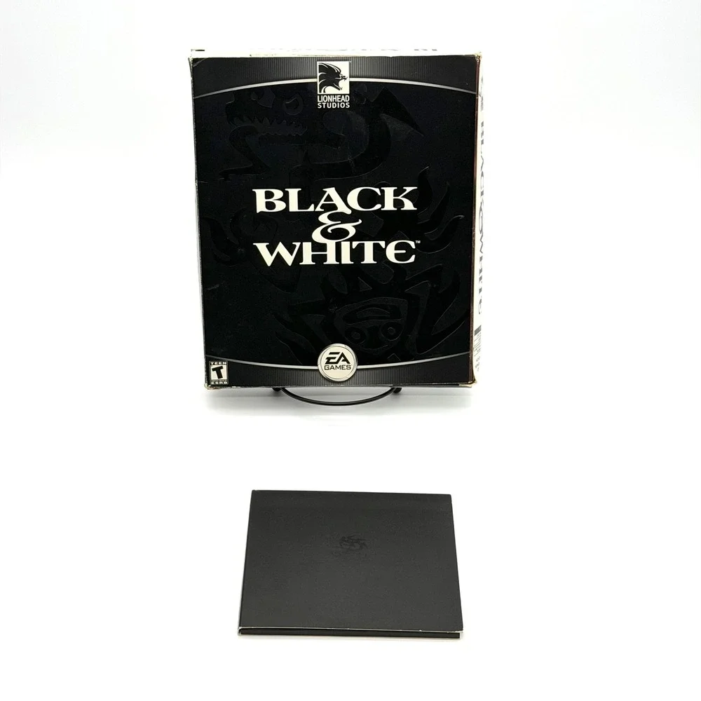 Black & White PC Game 2001 Vintage Big Box EA Lionhead Studios CD-ROM